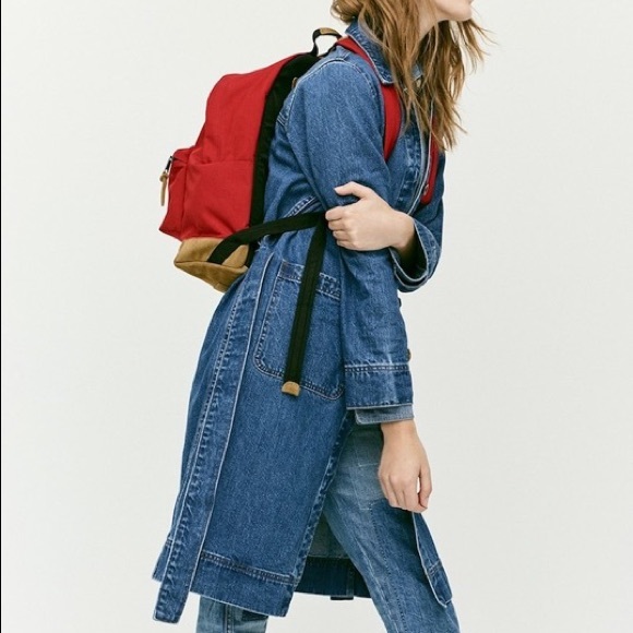 J.Crew Denim Trench Coat size S